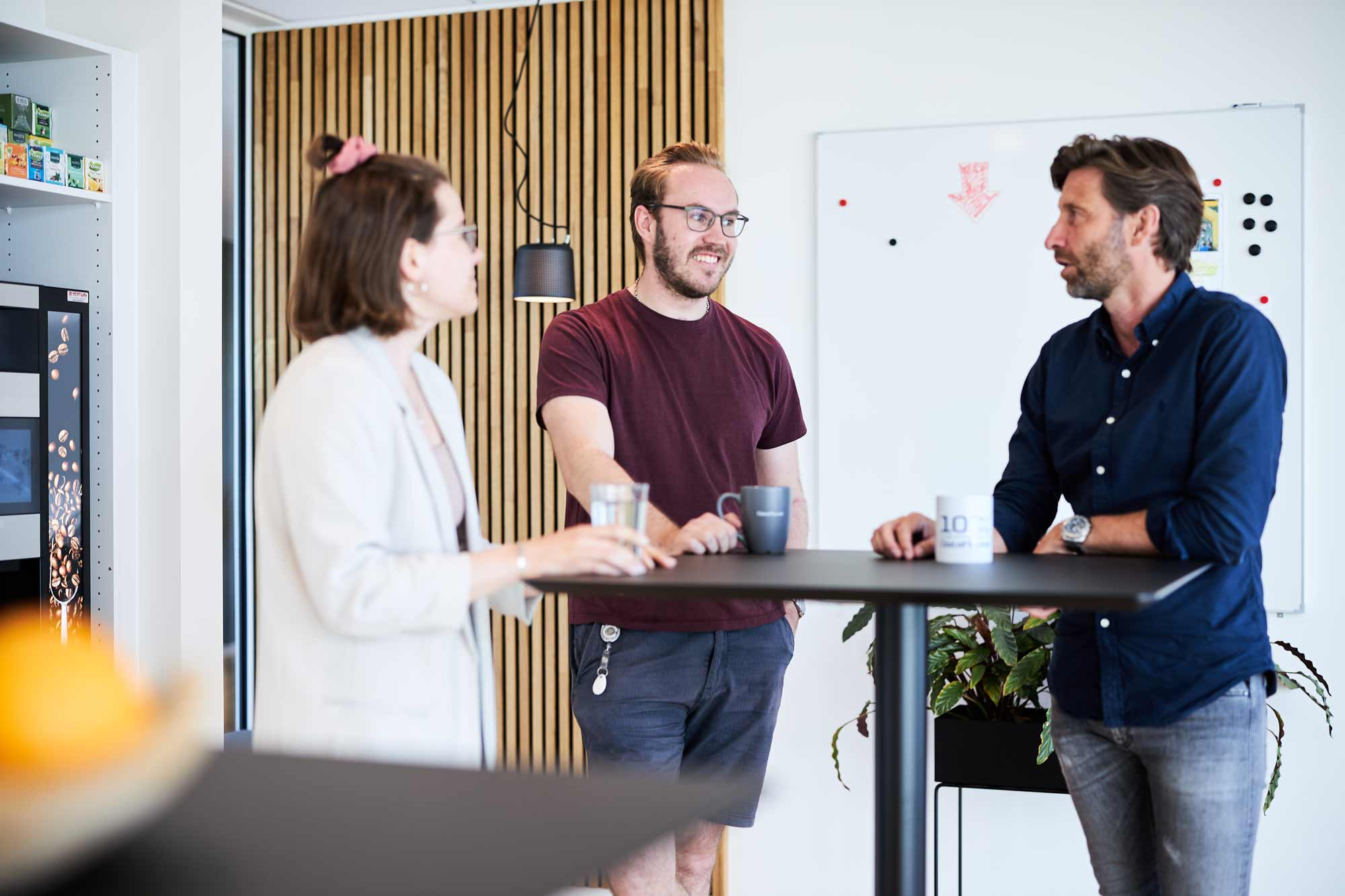 Employees at Satcom